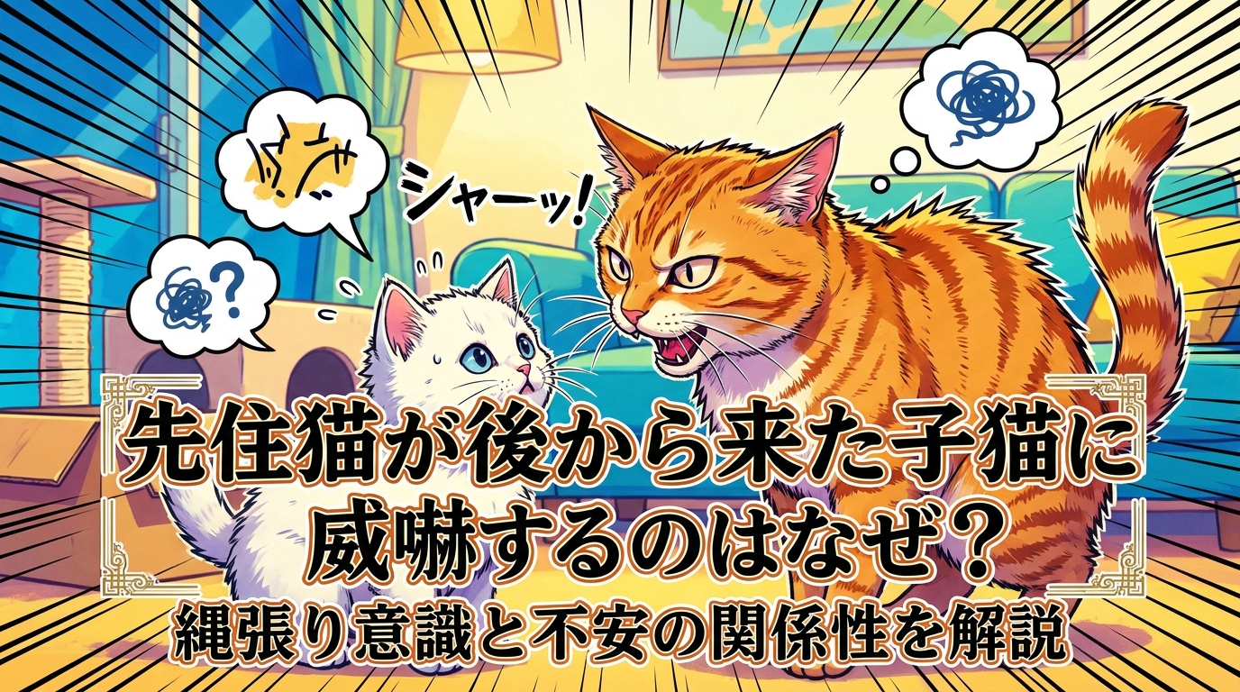 先住猫が後から来た子猫に威嚇するのはなぜ？