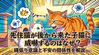 先住猫が後から来た子猫に威嚇するのはなぜ？