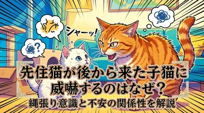 先住猫が後から来た子猫に威嚇するのはなぜ？
