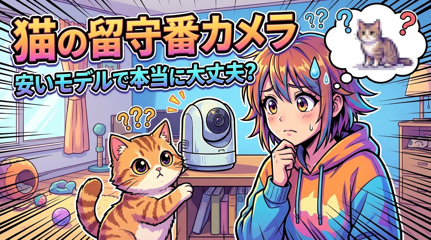 猫の留守番カメラ、安いモデルで本当に大丈夫?