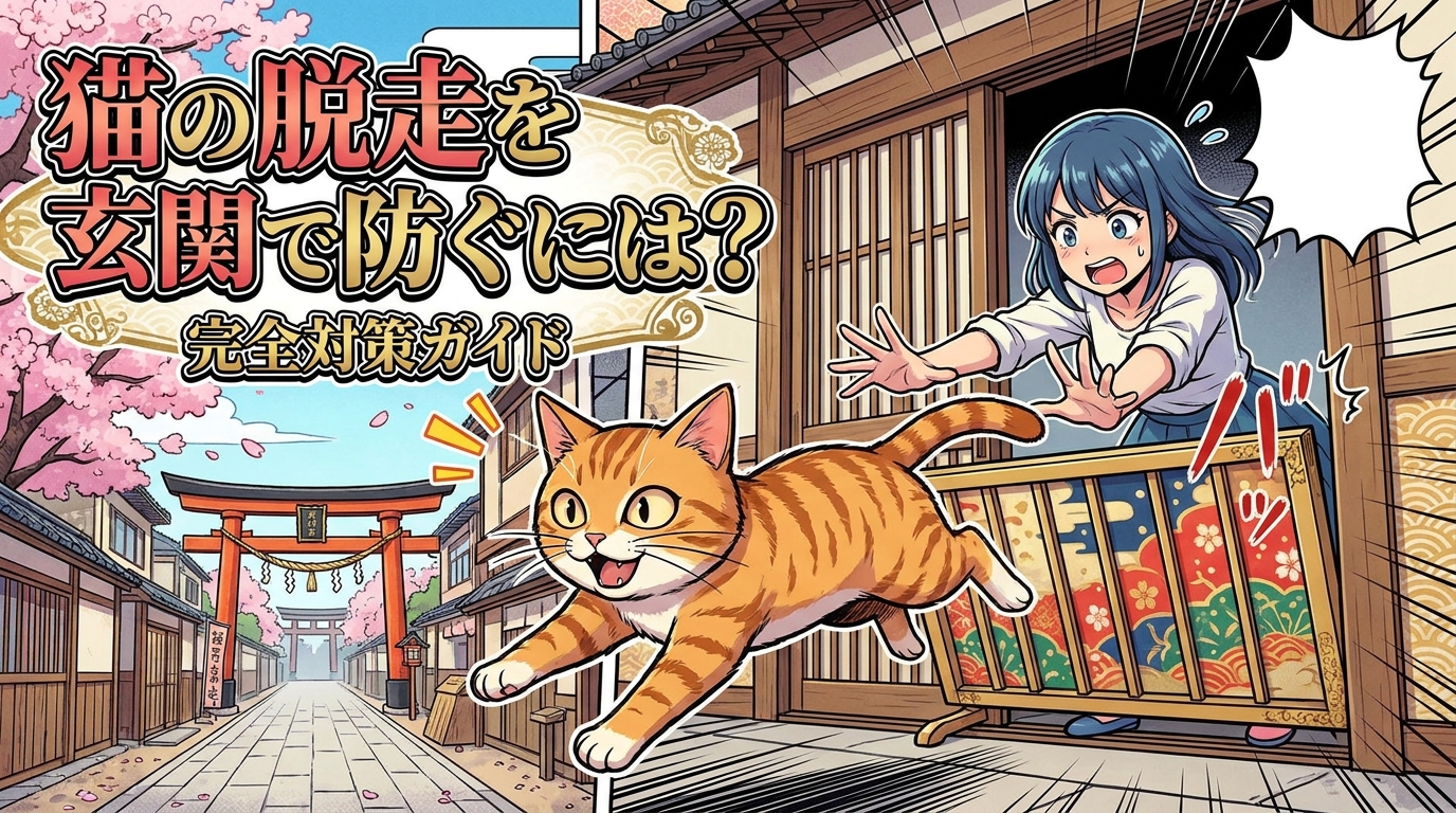 猫の脱走を玄関で防ぐには?完全対策ガイド