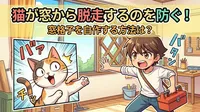 猫が窓から脱走するのを防ぐ！窓格子を自作する方法は？