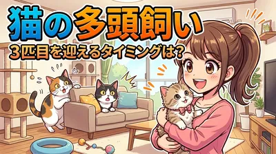 猫の多頭飼いで3匹目を迎えるタイミングは？
