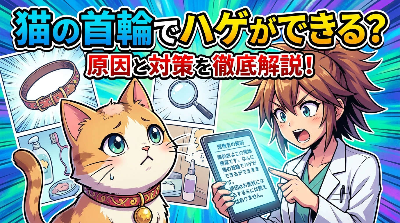 猫の首輪でハゲができる？原因と対策を徹底解説！