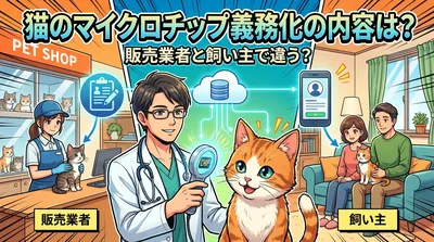 猫のマイクロチップ義務化の内容は？販売業者と飼い主で違う？