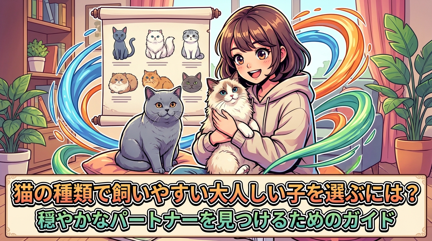 猫の種類で飼いやすい大人しい子を選ぶには？