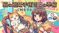 猫の避妊手術当日の準備って何をすればいい？