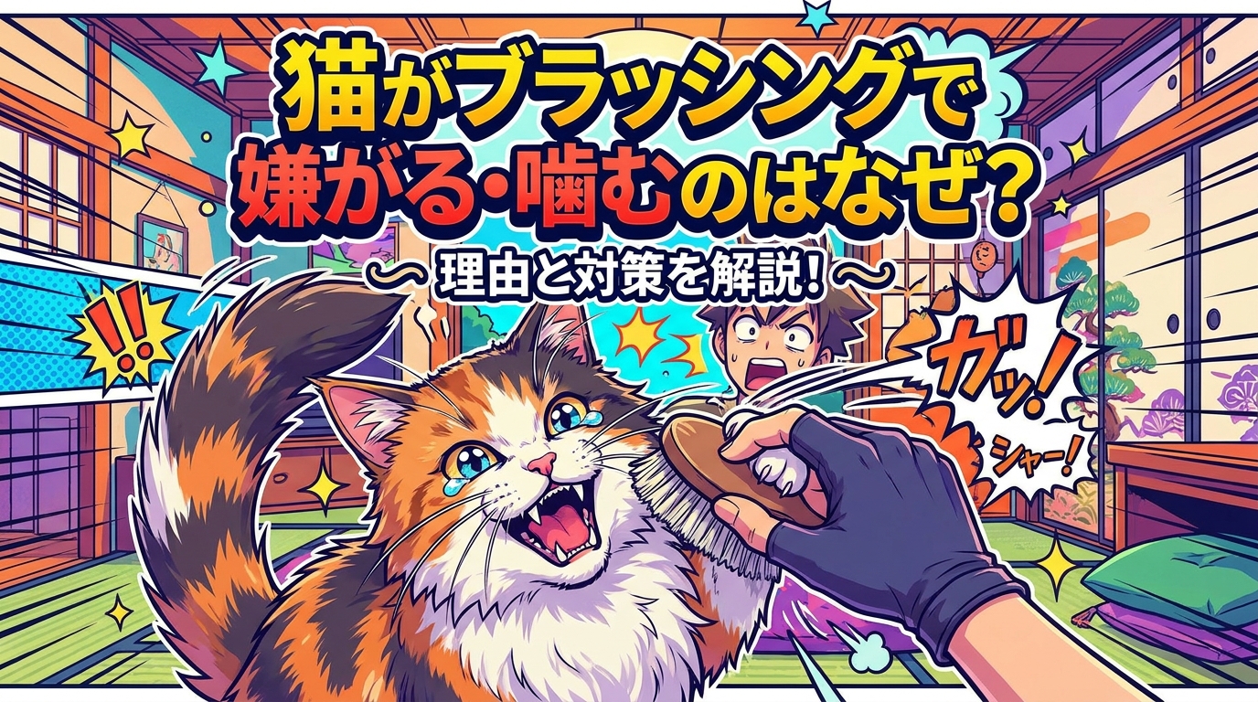 猫がブラッシングで嫌がる・噛むのはなぜ？