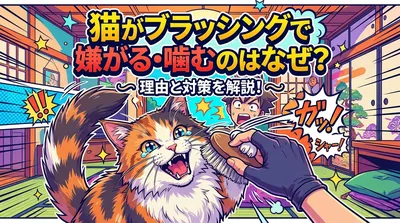 猫がブラッシングで嫌がる・噛むのはなぜ？