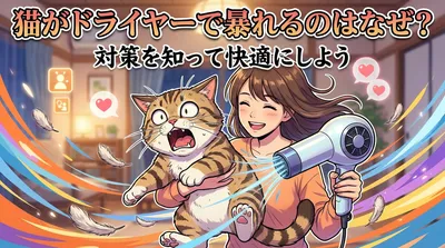 猫がドライヤーで暴れるのはなぜ？対策を知って快適にしよう