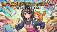 猫の抜け毛が服につくのはなぜ？対策と取り方を総まとめ