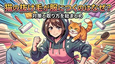 猫の抜け毛が服につくのはなぜ？対策と取り方を総まとめ