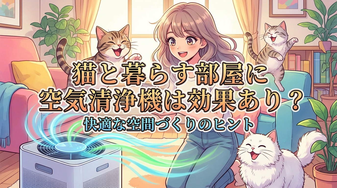 猫と暮らす部屋に空気清浄機は効果あり?