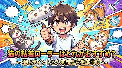 猫の粘着ローラーはどれがおすすめ？選ぶポイントと人気商品を徹底比較