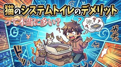 猫のシステムトイレのデメリットって本当に多い？