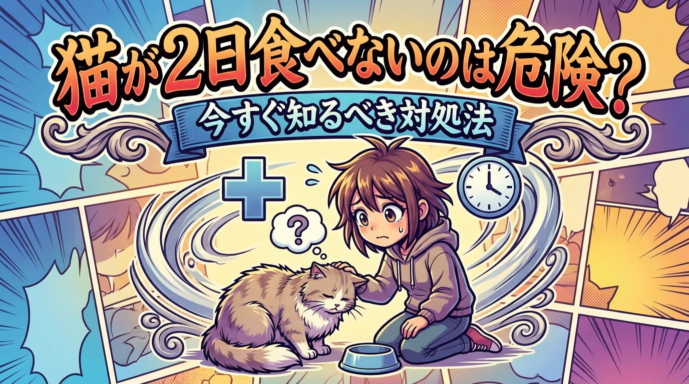 猫が2日食べないのは危険?今すぐ知るべき対処法