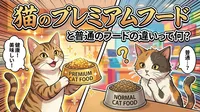 猫のプレミアムフードと普通のフードの違いって何？