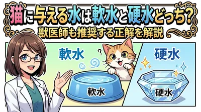 猫に与える水は軟水と硬水どっち？獣医師も推奨する正解を解説