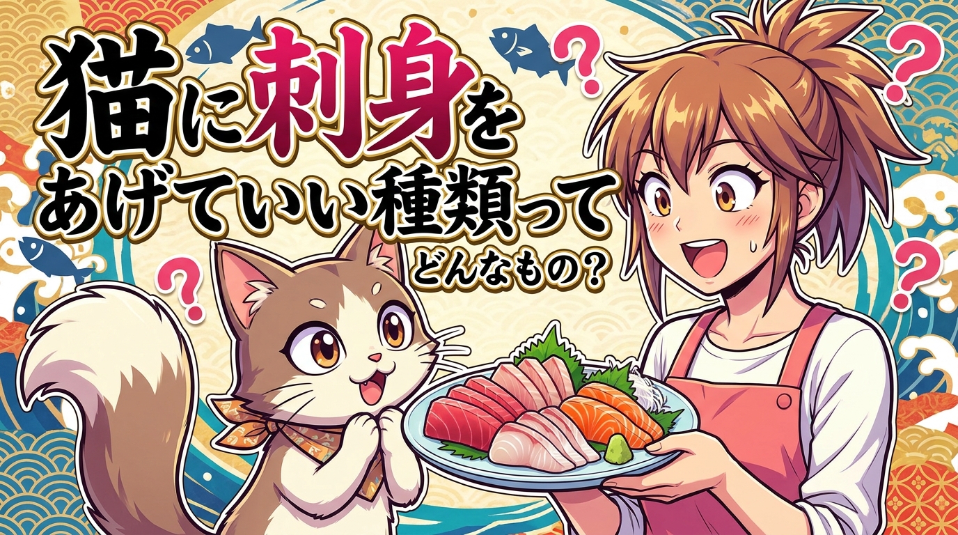 猫に刺身をあげていい種類ってどんなもの？
