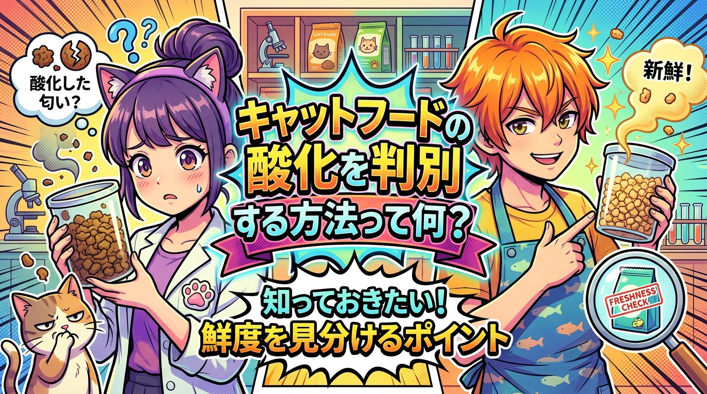 キャットフードの酸化を判別する方法って何？