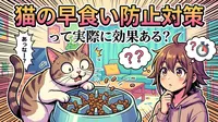猫の早食い防止対策って実際に効果ある？