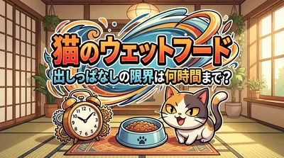 猫のウェットフード、出しっぱなしの限界は何時間まで？