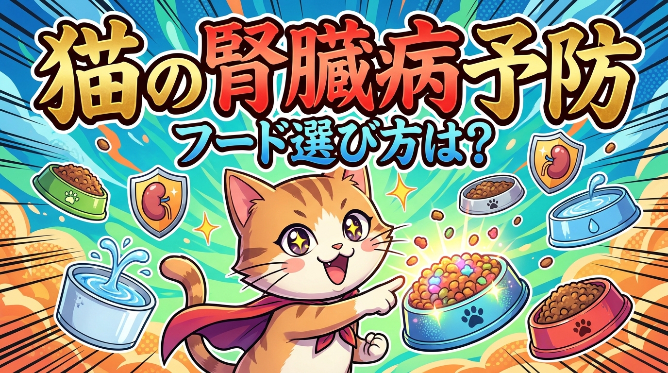 猫の腎臓病予防、フード選び方は？