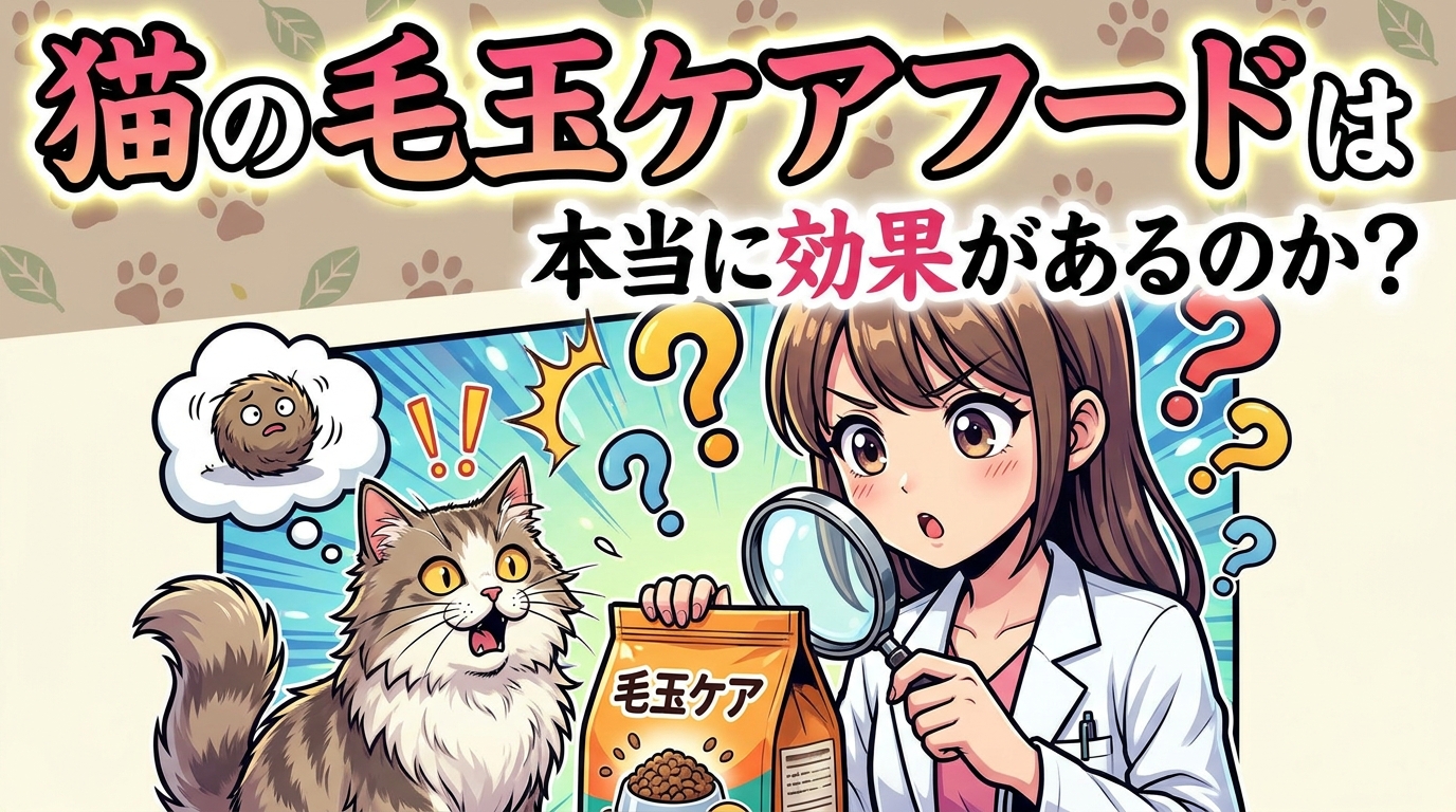 猫の毛玉ケアフードは本当に効果があるのか?