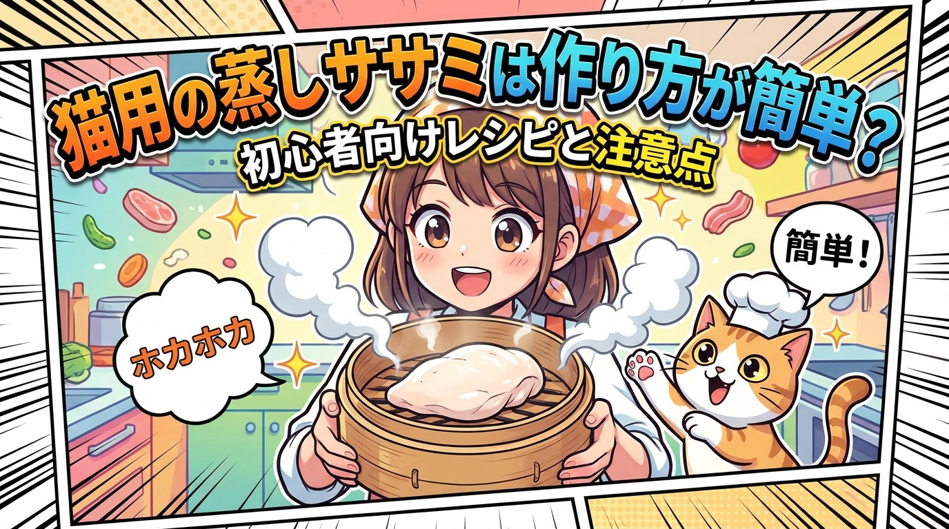 猫用の蒸しササミは作り方が簡単?初心者向けレシピと注意点