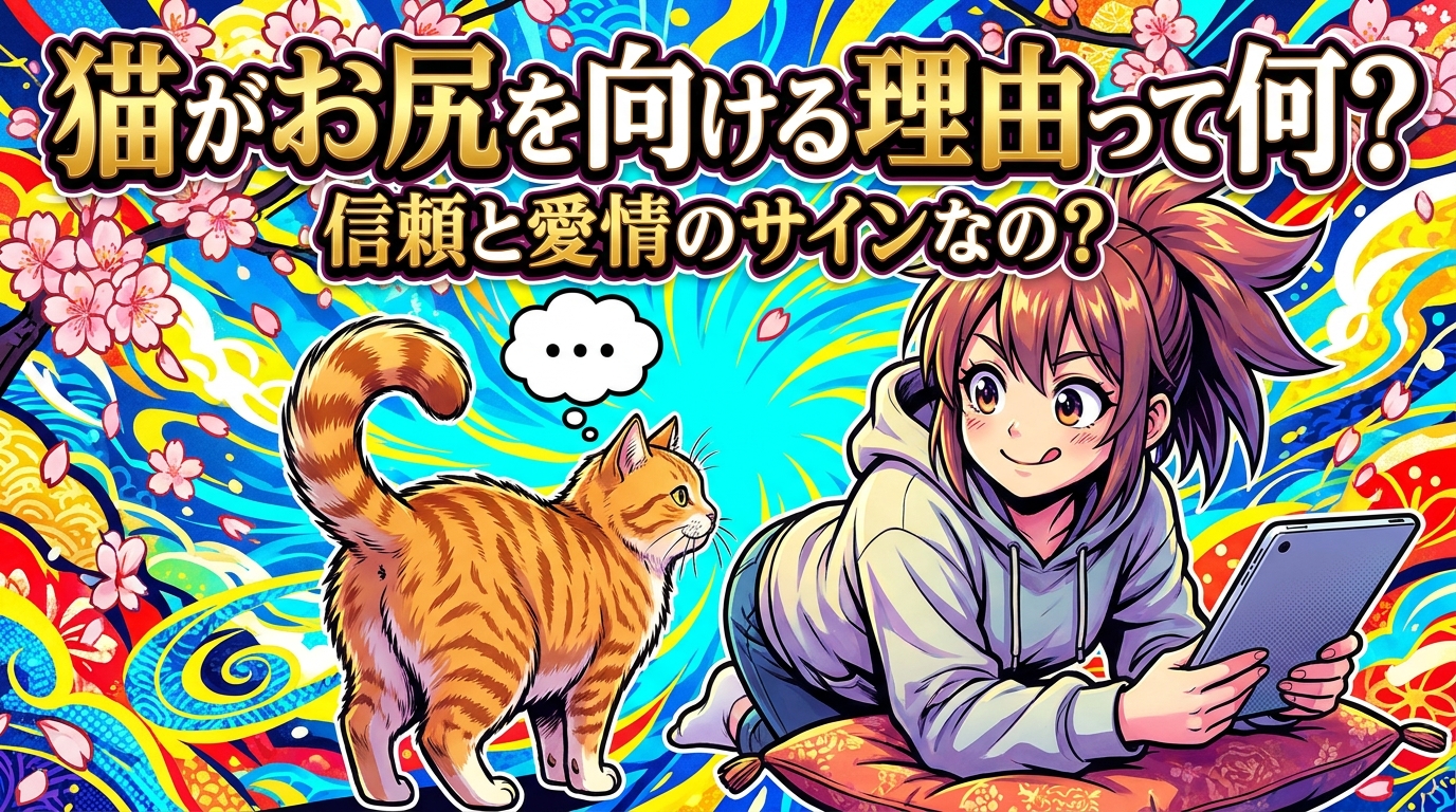 猫がお尻を向ける理由って何？信頼と愛情のサインなの？