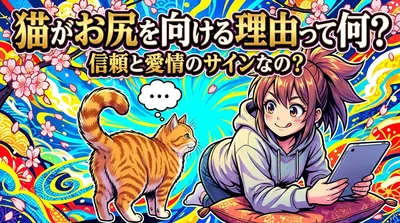猫がお尻を向ける理由って何？信頼と愛情のサインなの？