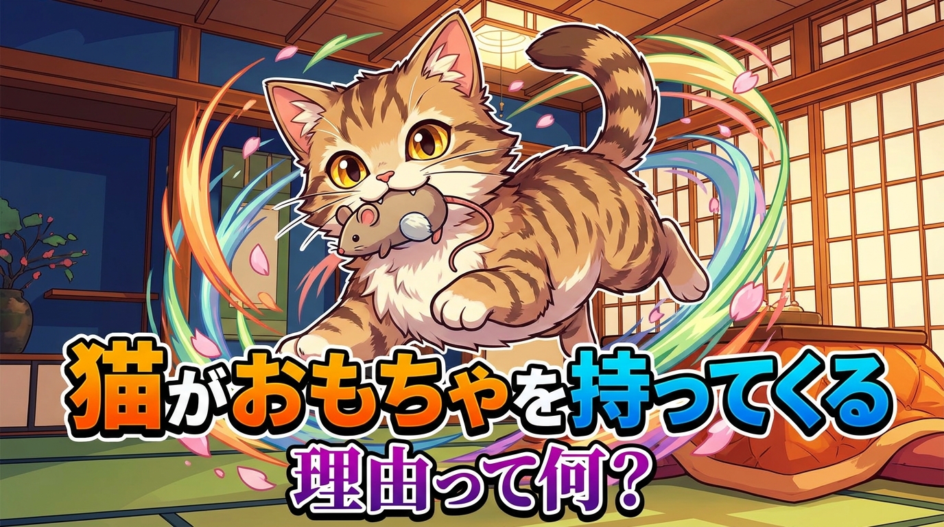 猫がおもちゃを持ってくる理由って何？
