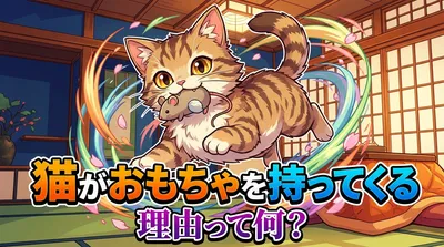 猫がおもちゃを持ってくる理由って何？