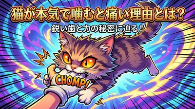 猫が本気で噛むと痛い理由とは？