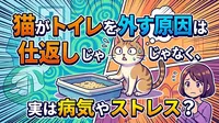 猫がトイレを外す原因は仕返しじゃなく、実は病気やストレス？