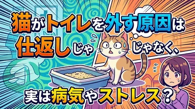 猫がトイレを外す原因は仕返しじゃなく、実は病気やストレス？