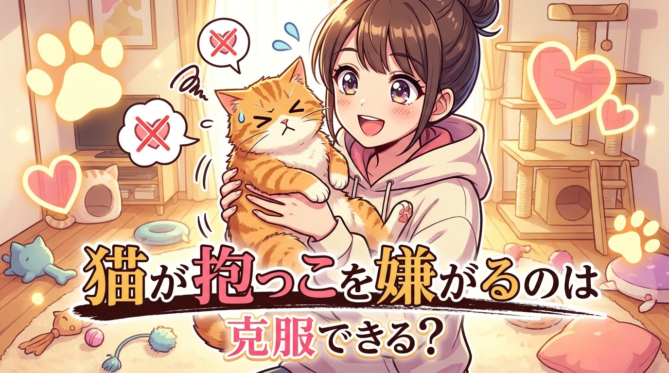 猫が抱っこを嫌がるのは克服できる?