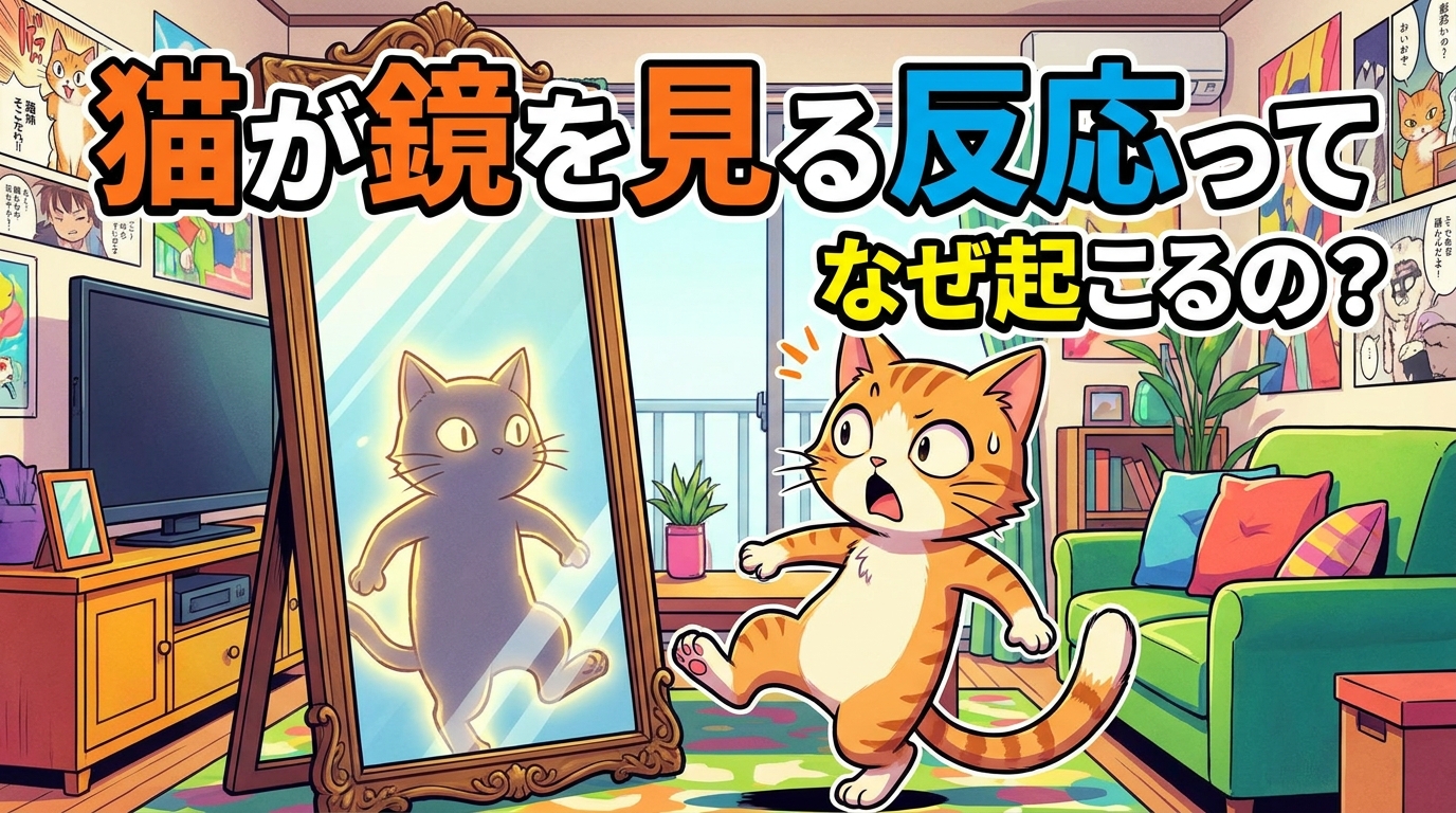 猫が鏡を見る反応ってなぜ起こるの?