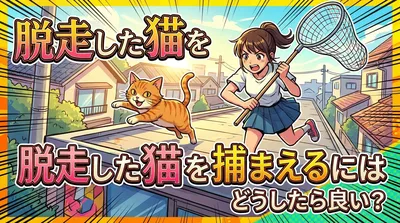 脱走した猫を捕まえるにはどうしたら良い？