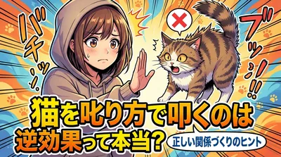 猫を叱り方で叩くのは逆効果って本当？