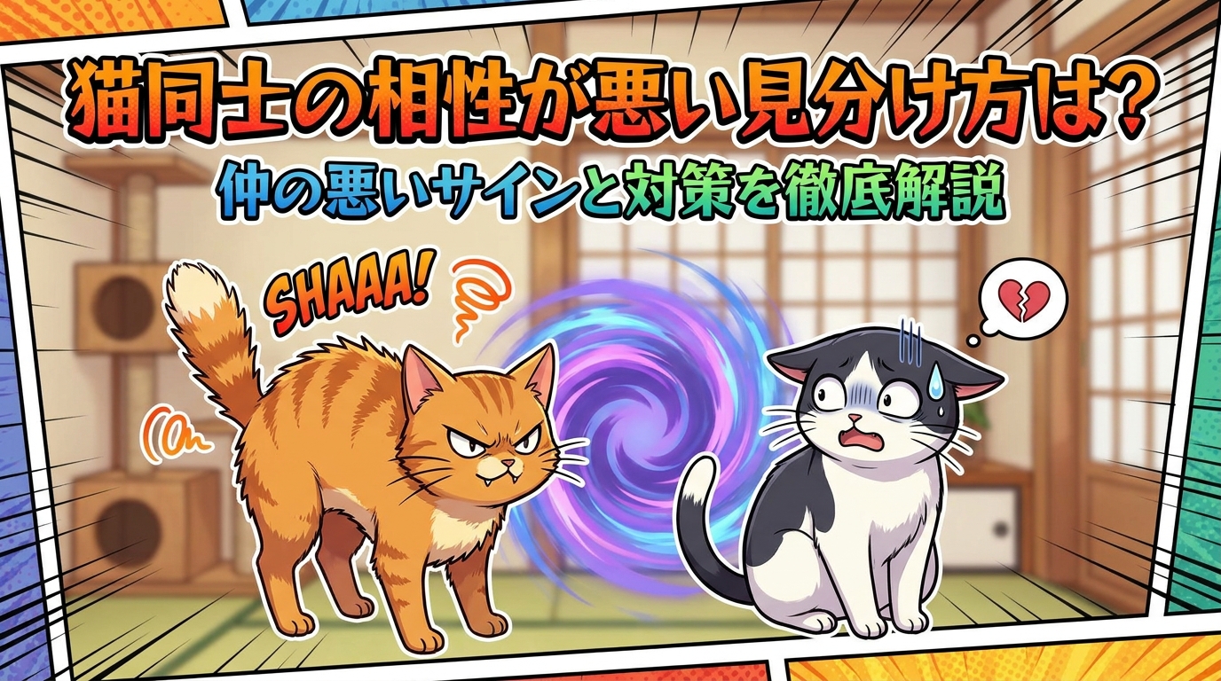 猫同士の相性が悪い見分け方は?仲の悪いサインと対策を徹底解説