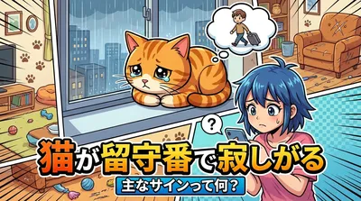 猫が留守番で寂しがる主なサインって何？