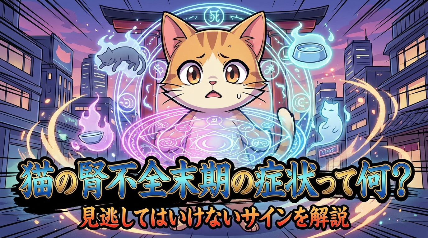 猫の腎不全末期の症状って何?見逃してはいけないサインを解説