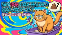 猫が便秘で踏ん張るのに出ないのはなぜ？