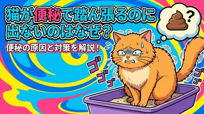 猫が便秘で踏ん張るのに出ないのはなぜ？