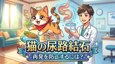 猫の尿路結石再発を防止するには？