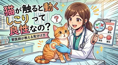 猫が触ると動くしこりって良性なの？獣医師が教える見分け方
