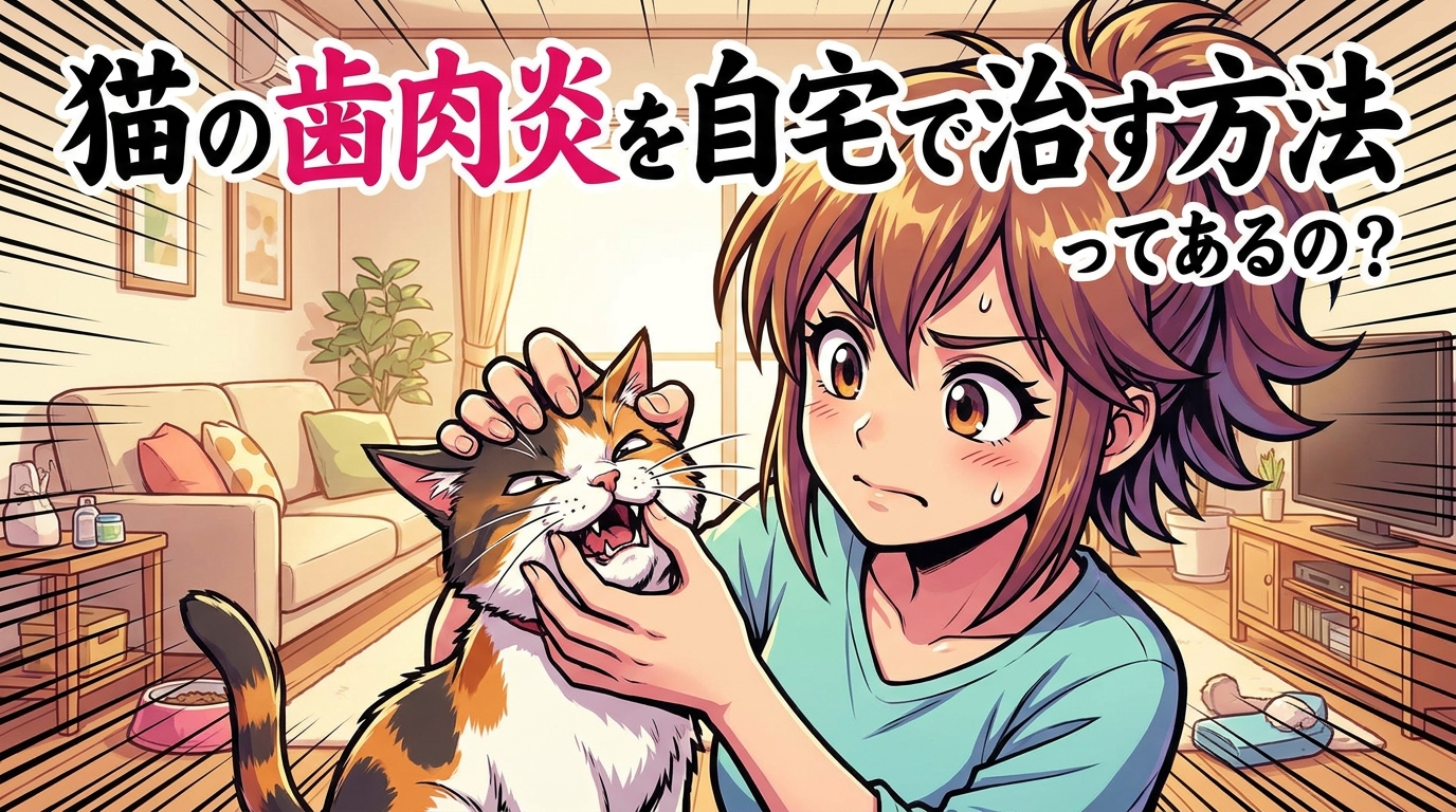 猫の歯肉炎を自宅で治す方法ってあるの?