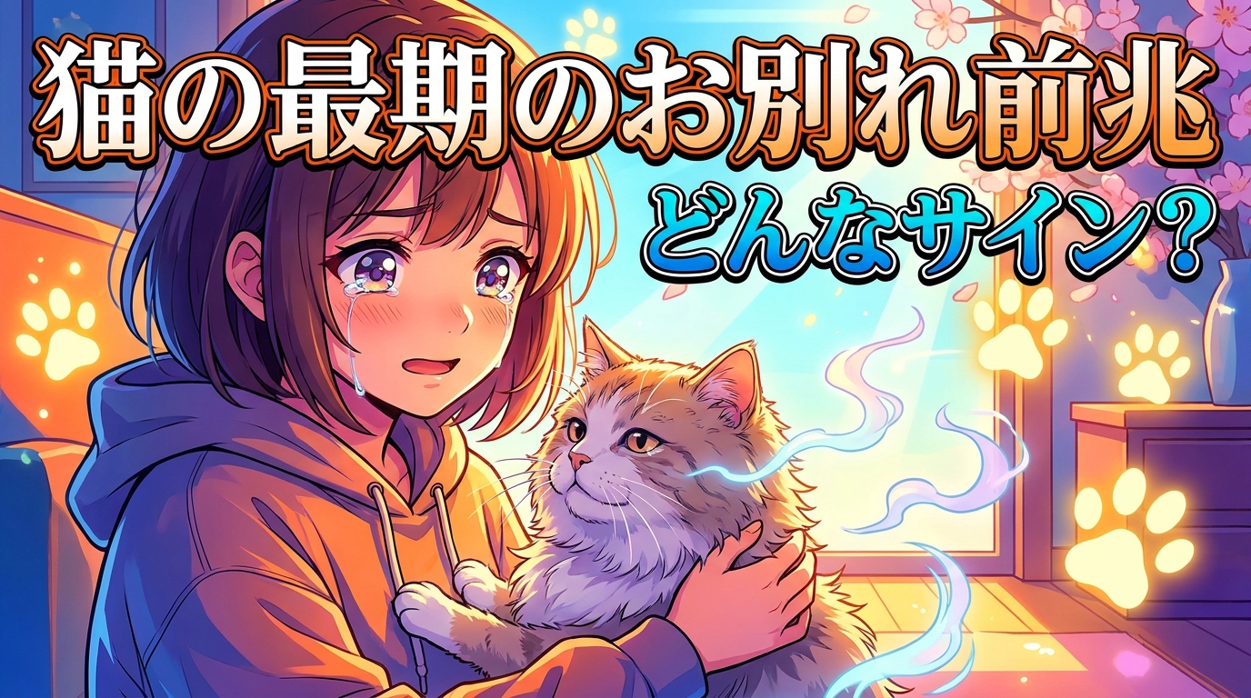 猫の最期のお別れ前兆ってどんなサイン?