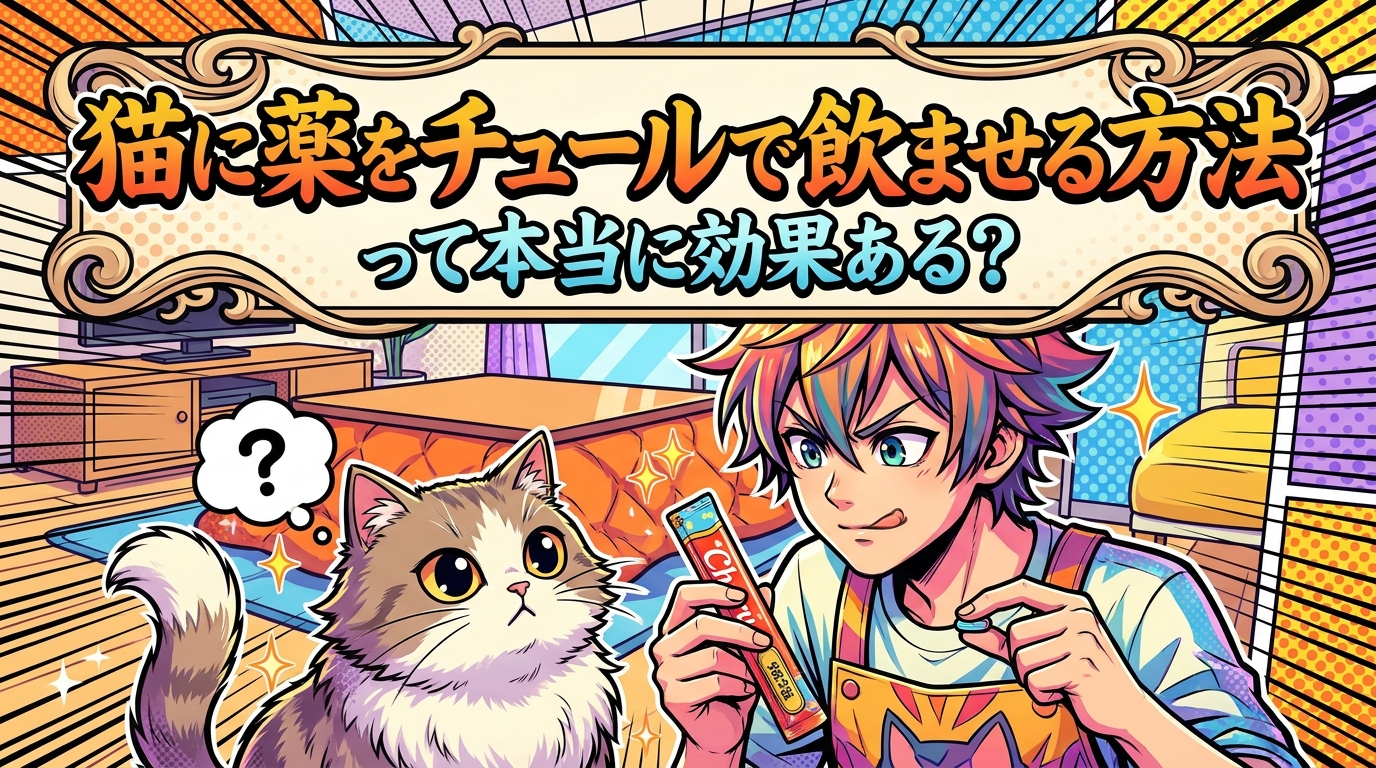 猫に薬をチュールで飲ませる方法って本当に効果ある?